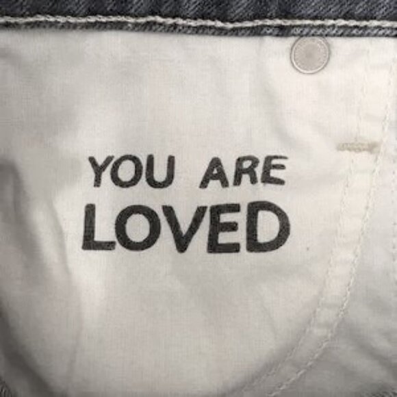 AMO Jeans BABE Button Fly Cropped Raw Hem Denim Blue Cotton Stretch Women's 26 - Picture 13 of 15